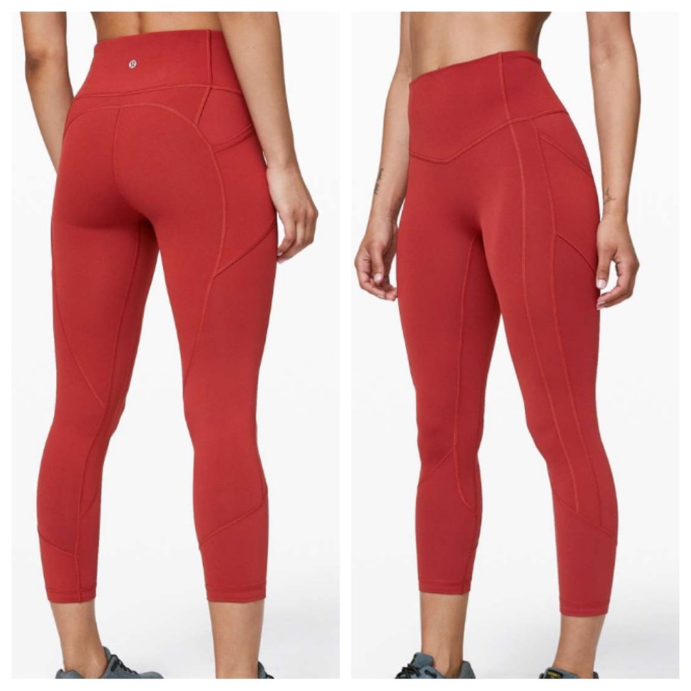 Lululemon All the Right Places Crop Cayenne